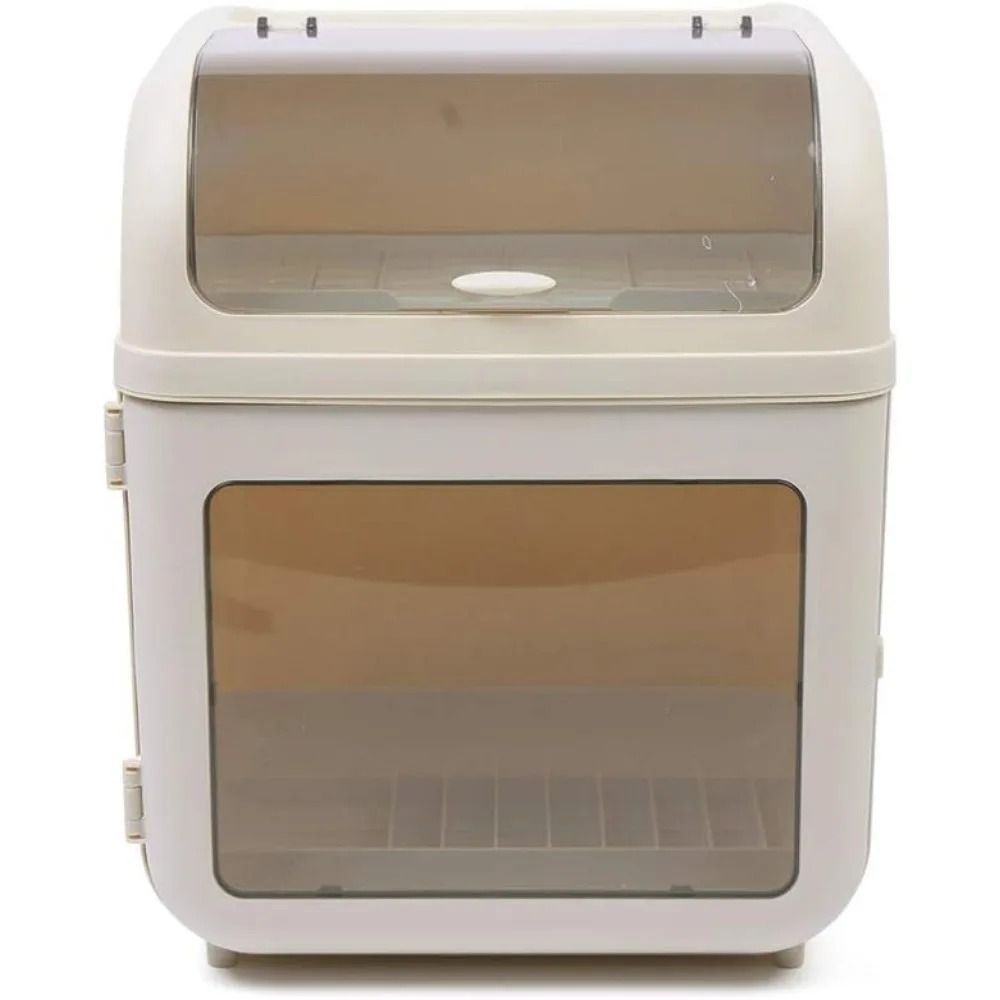 CleanStack 2 Tier Dish Drying Rack Countertop Dish Drainer Rack with Removable Drip Tray