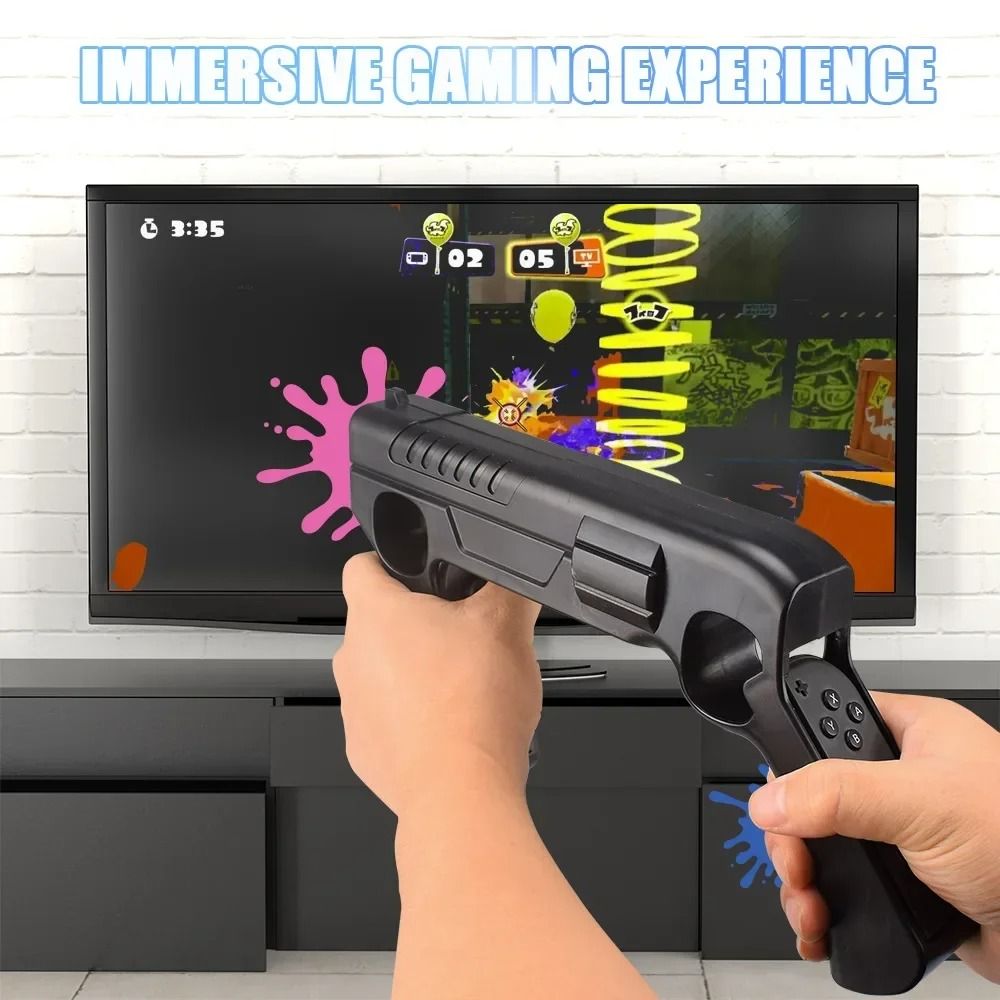 Nintendo Switch Shooting Game Gun Grip Controller for Splatoon and Hunting Games