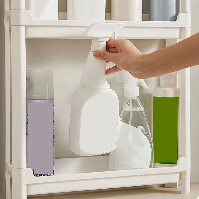 SlimSlide Behind Door Storage Cabinet Trolley for Bathroom and Kitchen