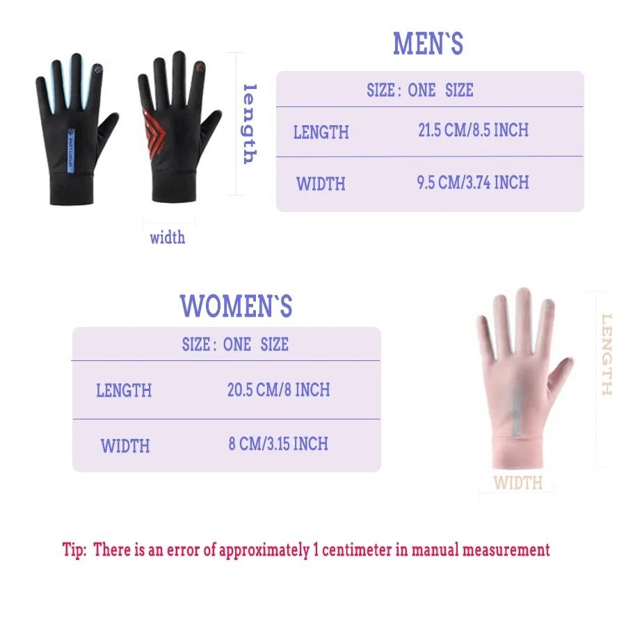 Professional Lightweight Ice-Silk Running Gloves