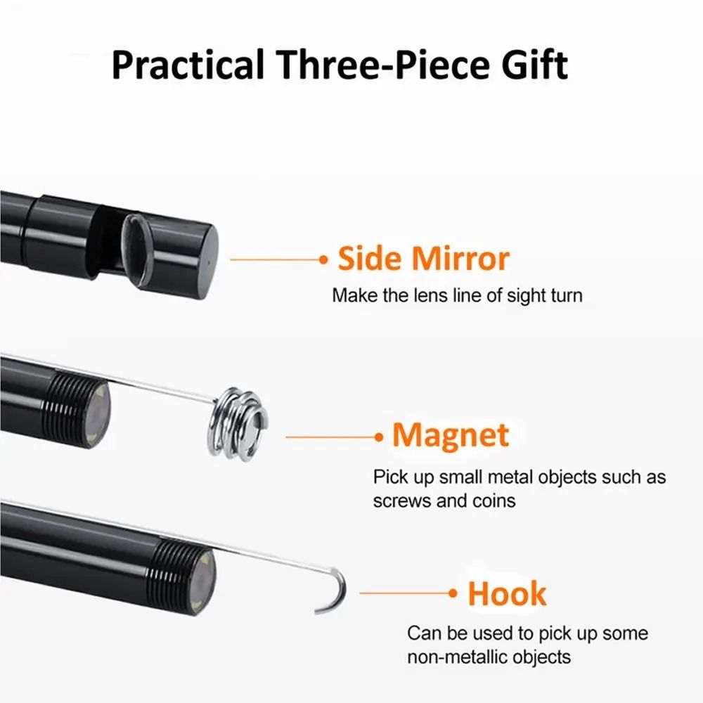 7 mm USB-C Endoscope Camera with 6 LEDs