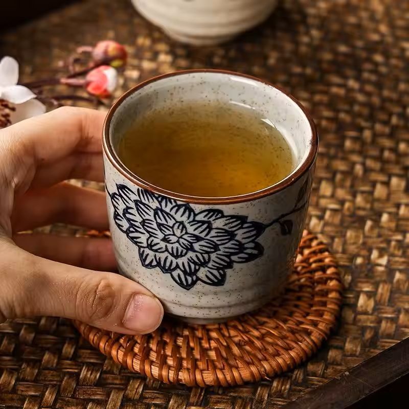 Japanese Style Hand-Painted Ceramic Tea Cup