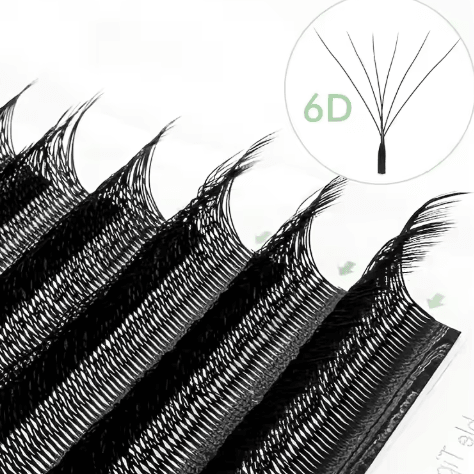 NATUHANA W-Shaped 4D–5D Premade Volume Lash Extensions – Soft, Natural Faux Mink