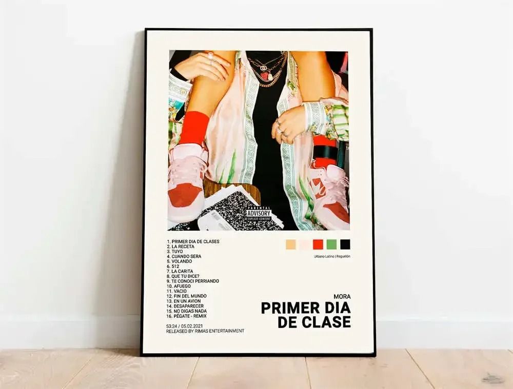 Latin Rap Music Poster Canvas Album Cover Aesthetic Wall Art Print