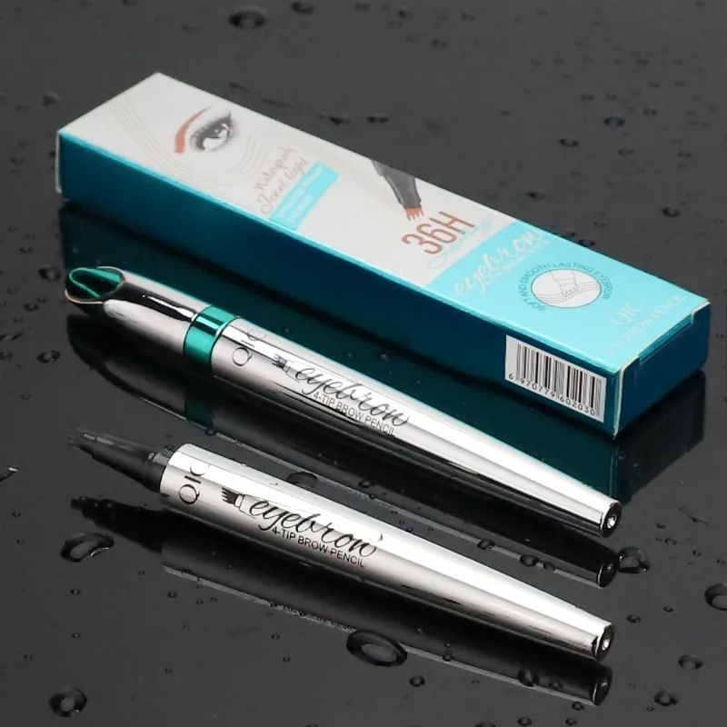 Ultra-Fine Waterproof Liquid Eyebrow Pencil – 3D Long-Lasting Dark Brown