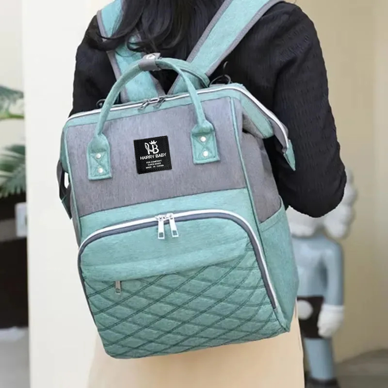 Large Capacity Mommy Diaper Bags, Convenient Baby Nursing Bag, Baby Stroller Hanging Backpack with Changing Mat