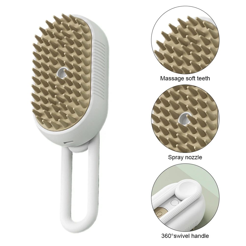 3 in 1 Electric Steam Pet Grooming Brush