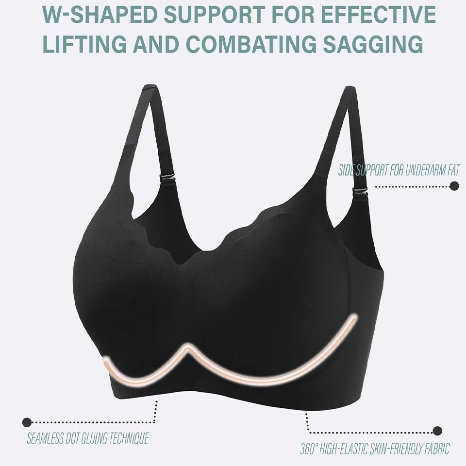 Women's Seamless Push Up Bra with Removable Padding
