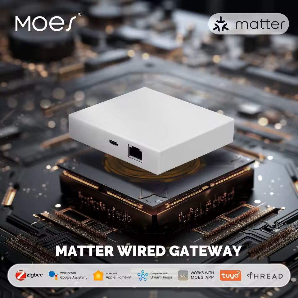 Smart ZigBee Matter Gateway Hub with Multi-Platform Voice Control Compatibility