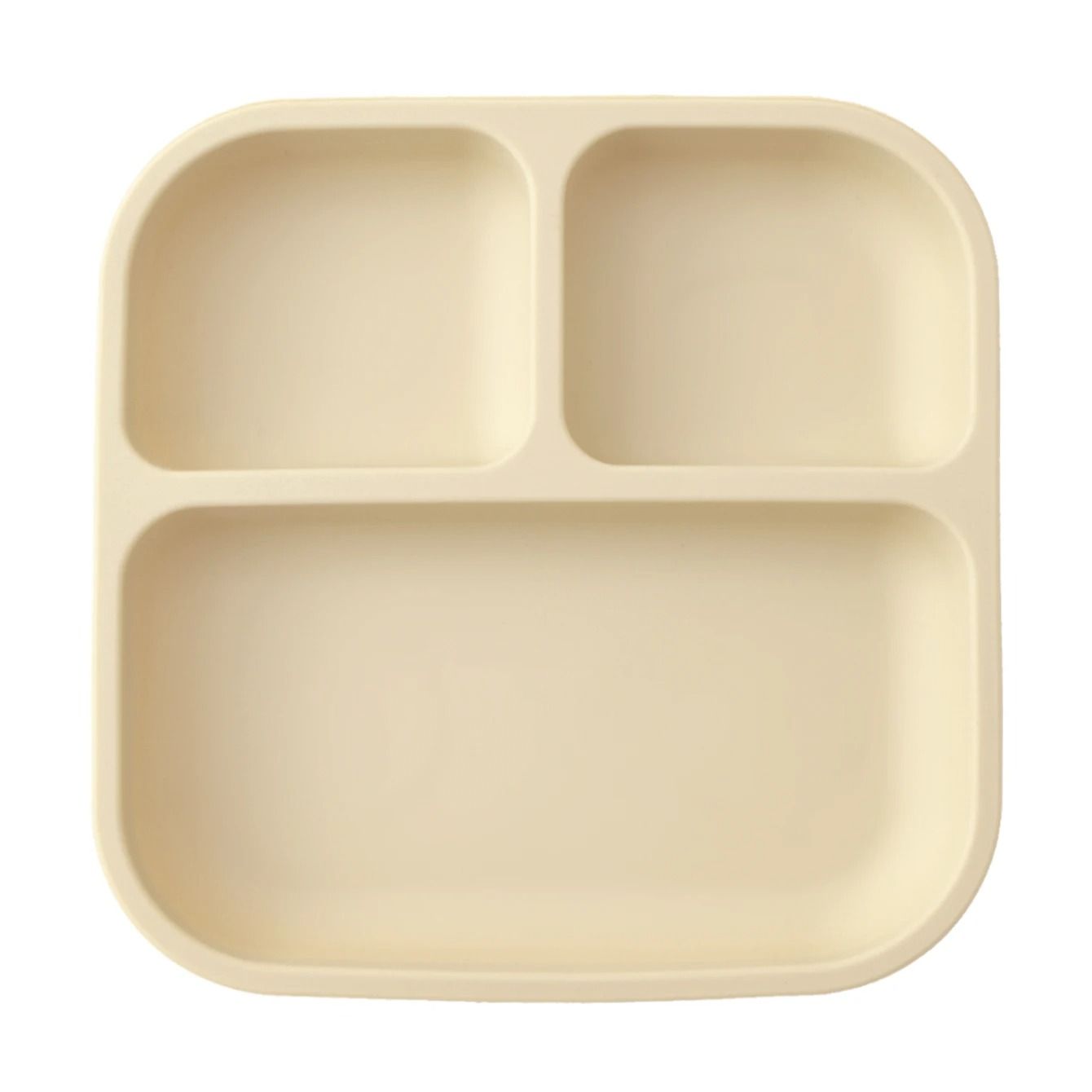 Divided Square Kids Silicone Suction Plate