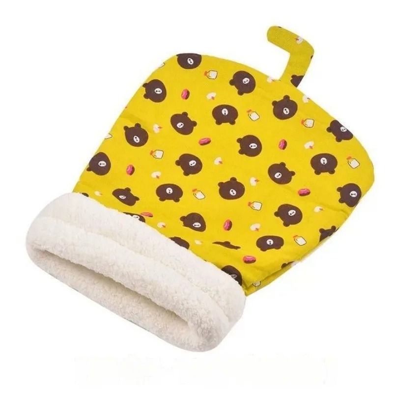 Warm Winter Cat Cave Bed with Removable Cushion