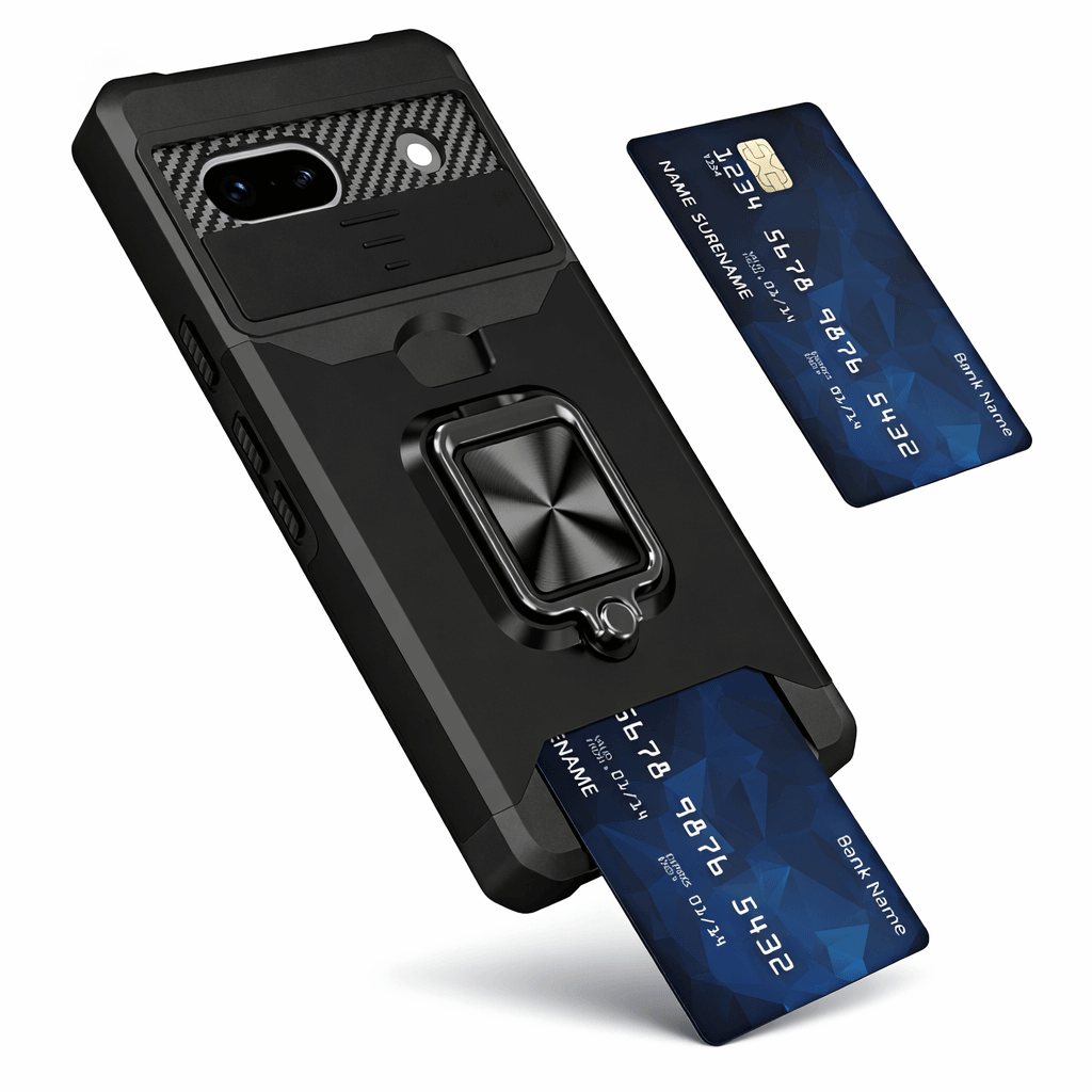 Wallet Phone Case with Card Slot and Kickstand for Google Pixel