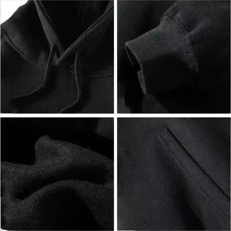 Heavyweight American Hoodie, Men's Smiling Face Pullover, Fashion Couple Thickened Cashmere Sweatshirt