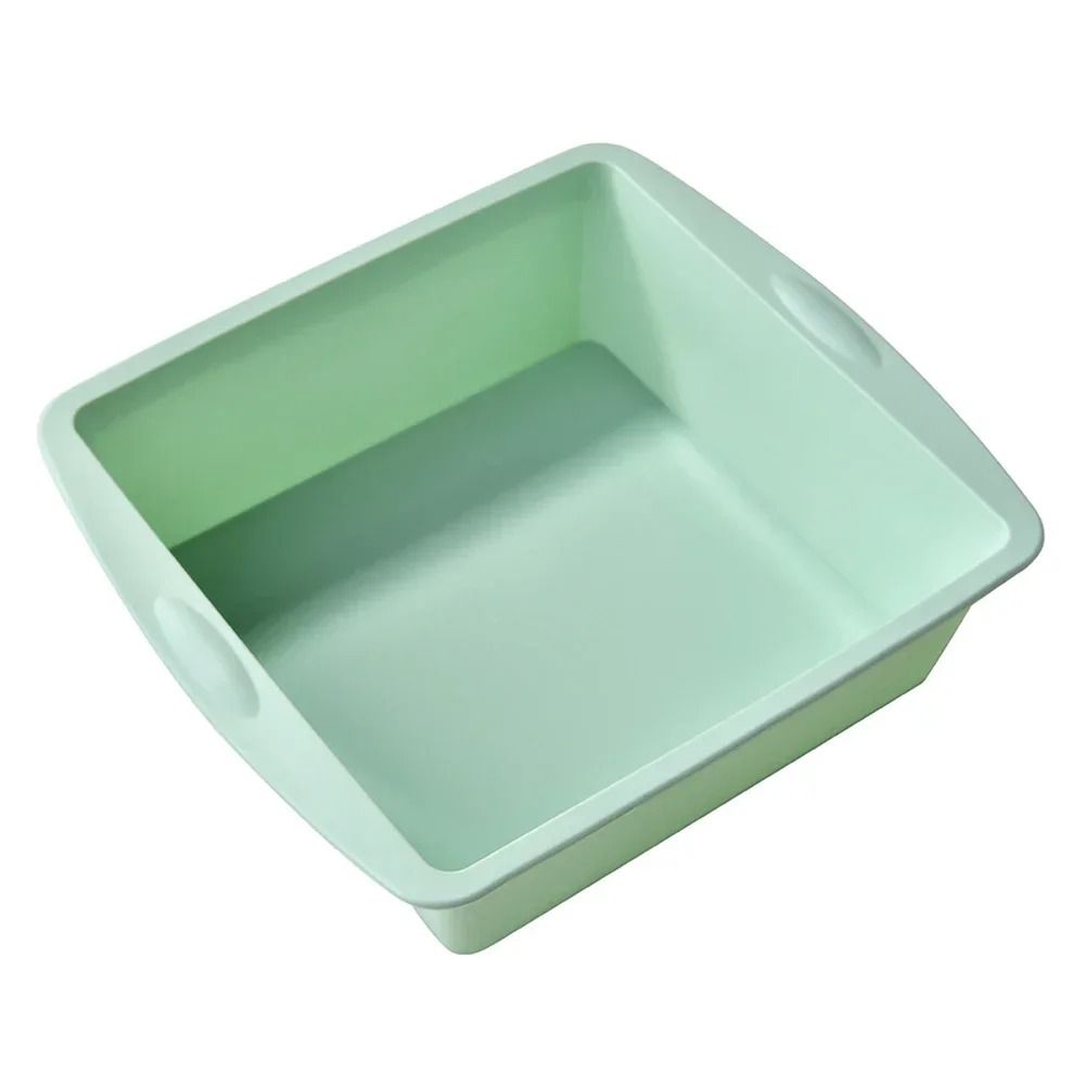 Silicone Square Cake Pan with Non-Slip Handles