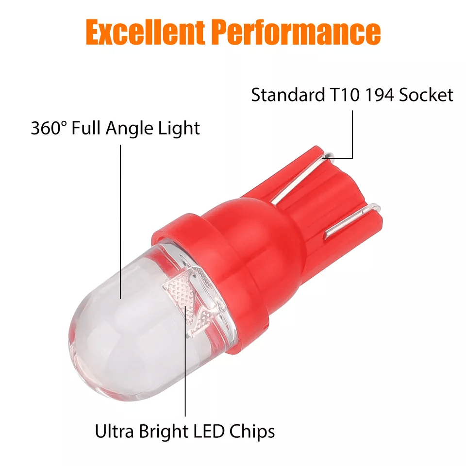 LED Speedometer Instrument Gauge Cluster Dash Light Bulbs, Super Bright, Lifespan, Plug and Play