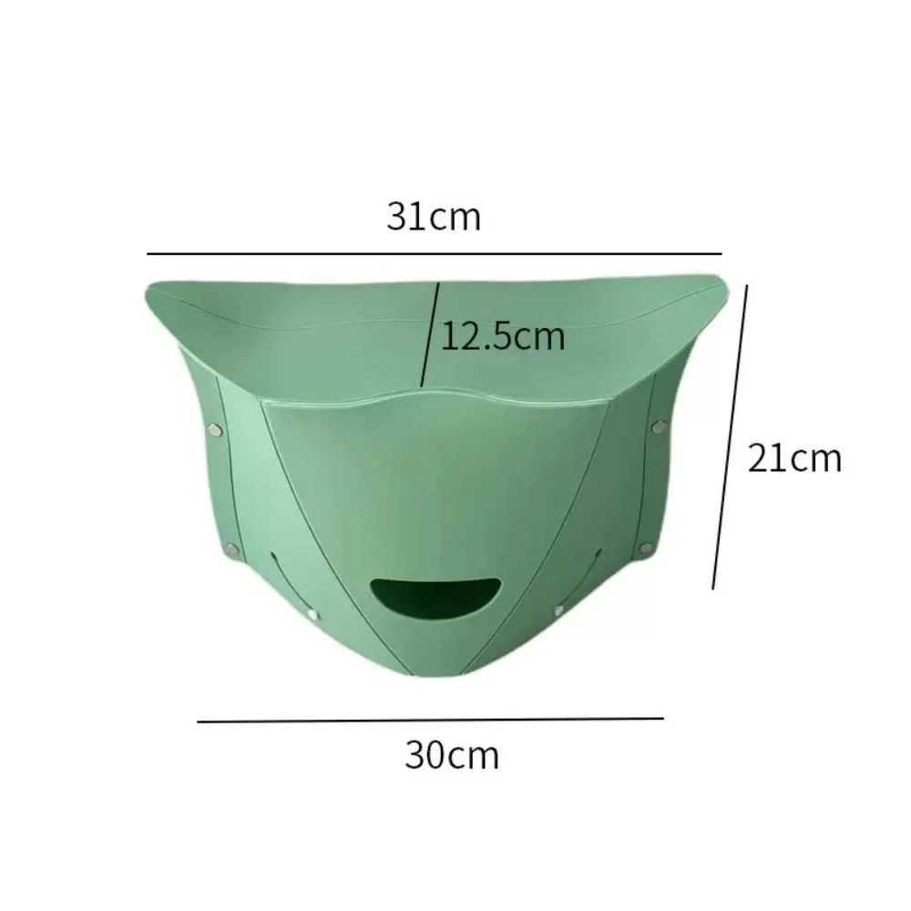 TrailPack Foldable Portable Camping Stool with Storage - Lightweight Foldable Fishing Stool for Hiking & Travel
