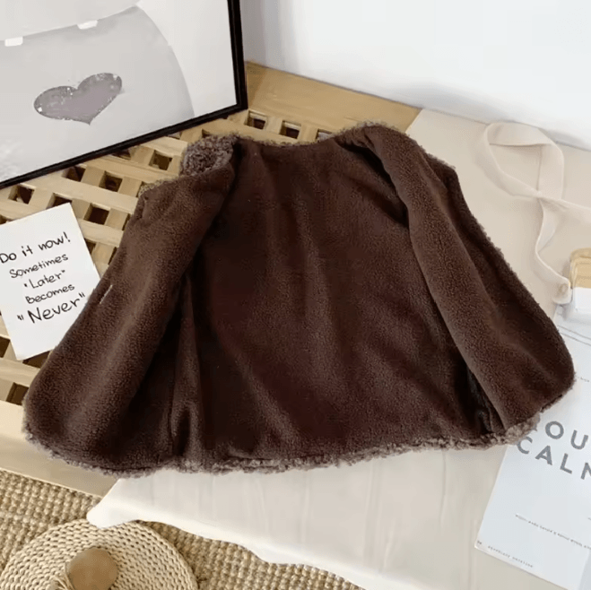 CozyLamb Winter Baby Plush Vest Soft Warm Waistcoat for Girls and Boys