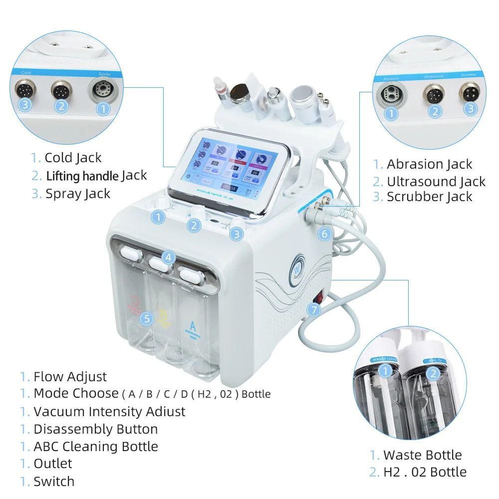 Hydrogen Oxygen Small Bubble Beauty Multifunction Skin Care Device