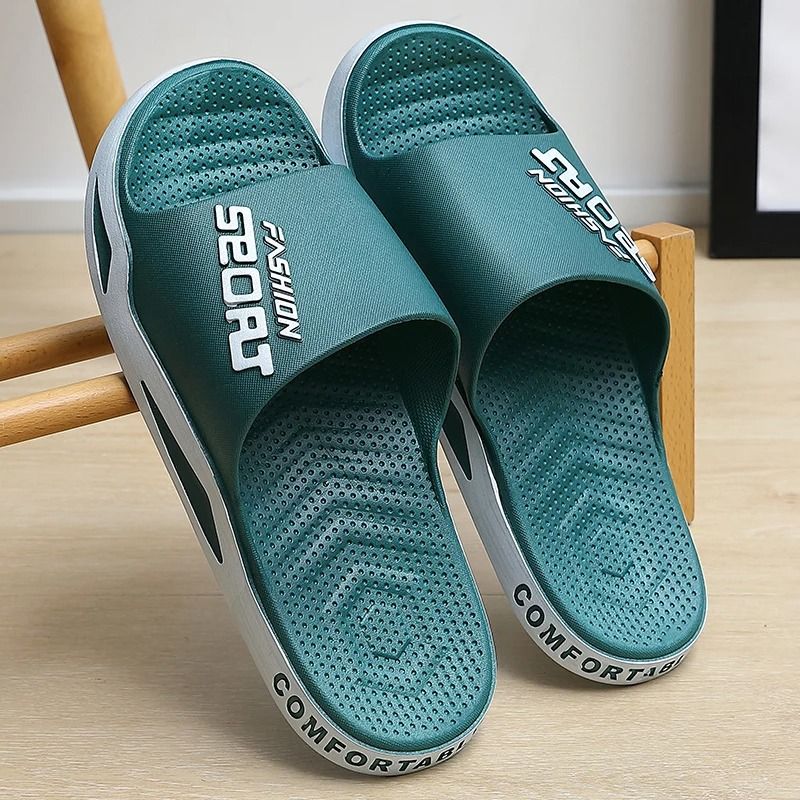 Mens Summer Sport Comfort Slides Thick Sole Breathable Slippers