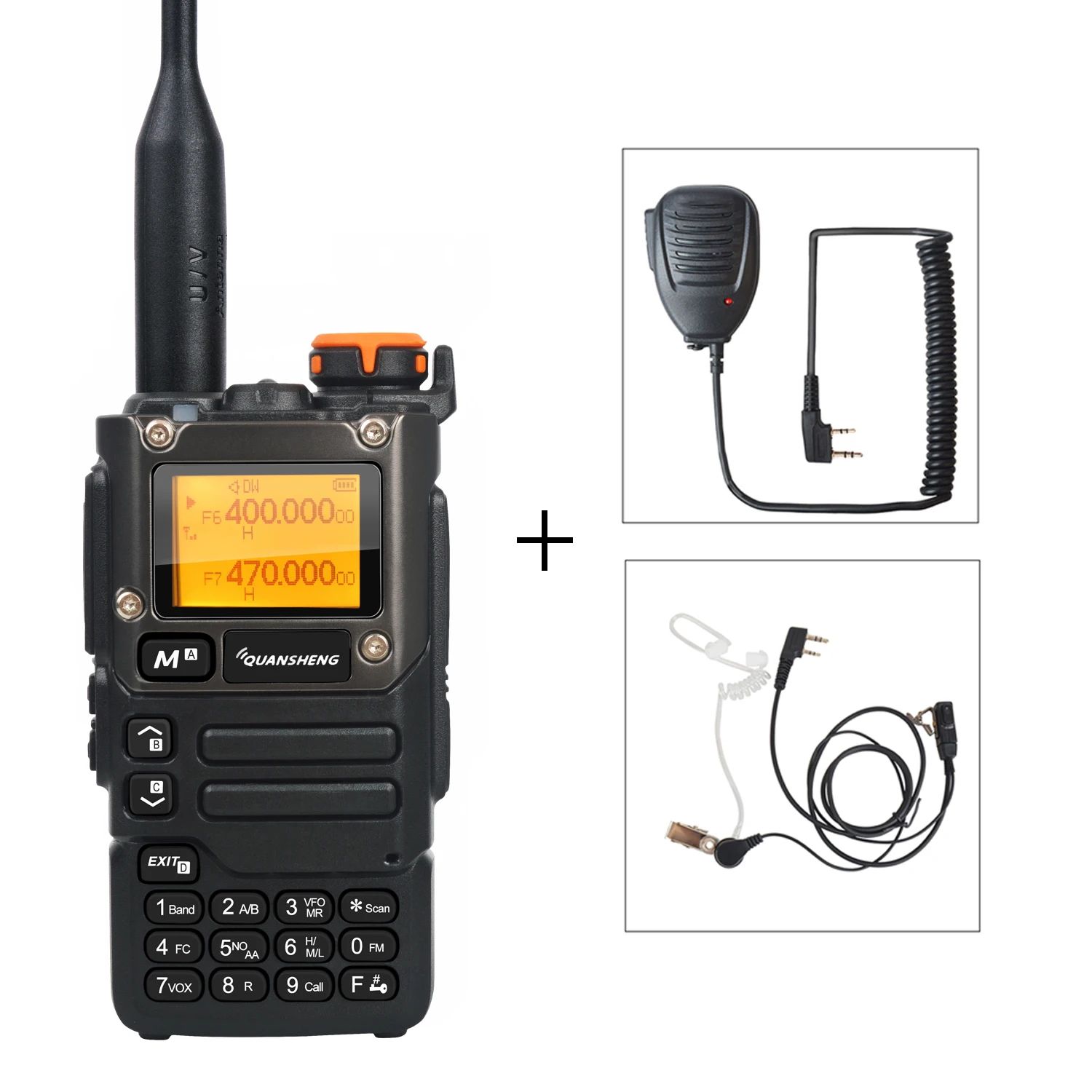 Quansheng UV-K5(8) Multi-Band Two-Way Radio with Air Band Receive, DTMF & Fast Frequency Scan