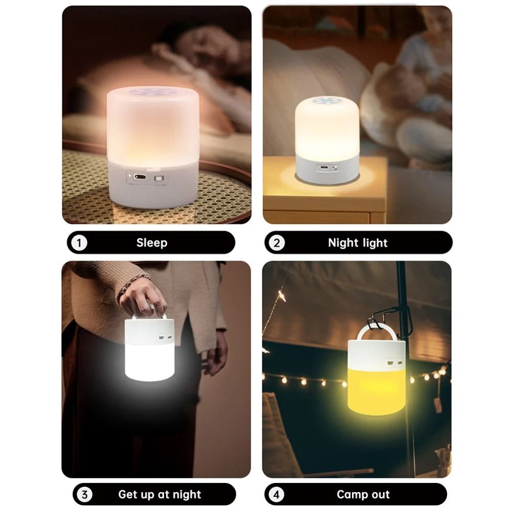 Gentle Touch Ambient Night Light – Dimmable Rechargeable Bedside Lamp