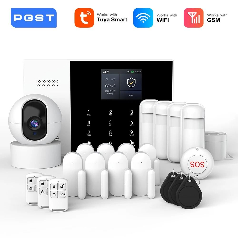 PGST Residential Tuya Smart GSM & WiFi Home Alarm System