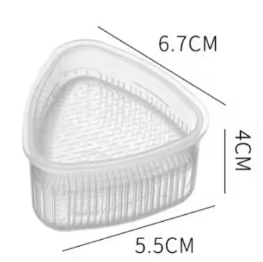 KawaiiRice Onigiri Mold Set Transparent Sushi Rice Mold Cartoon Kids Bento Rice Ball Maker