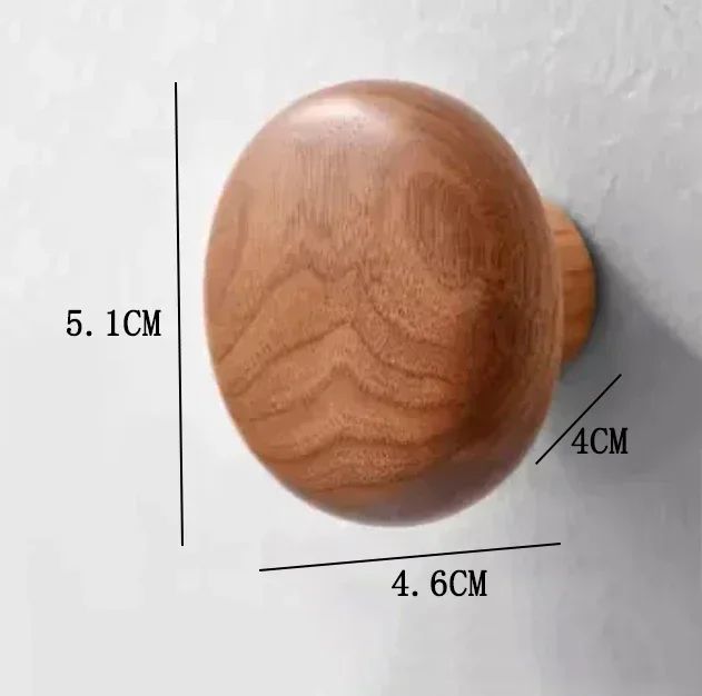 Scandinavian Wooden Wall Hook Pebble Style Coat Hanger