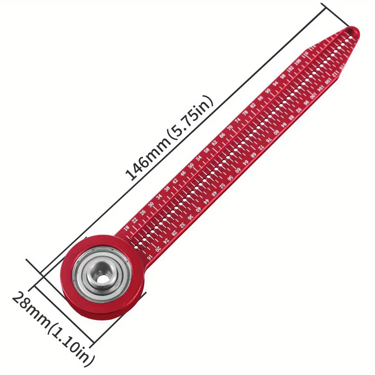 Precision Woodworking Scribe Gauge Compass – Circular Drawing & Hole Marking Ruler Tool for Carpentry Measuring Layout