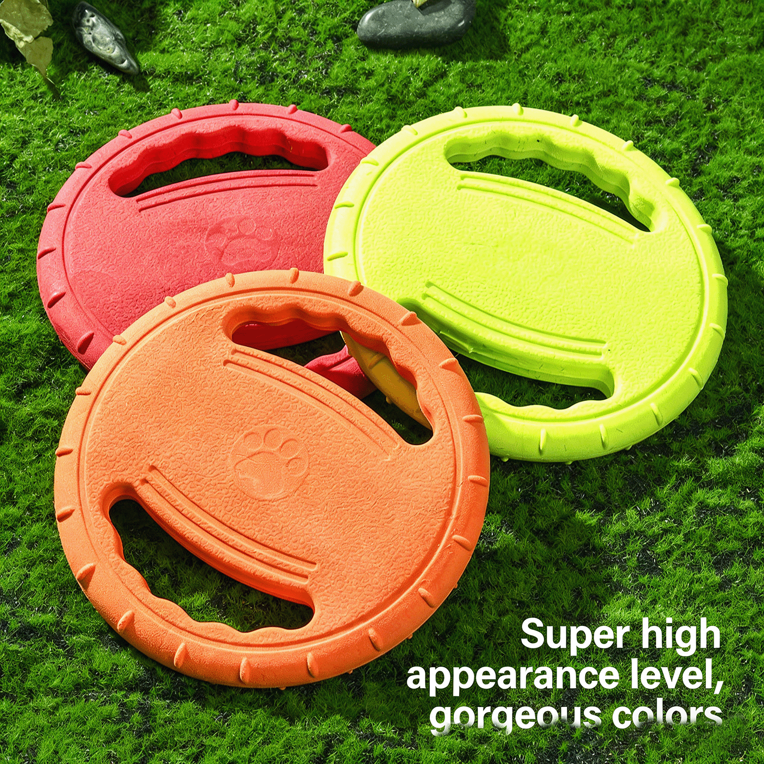Steering Wheel Dog Frisbee Floating Fetch Toy for Interactive Training