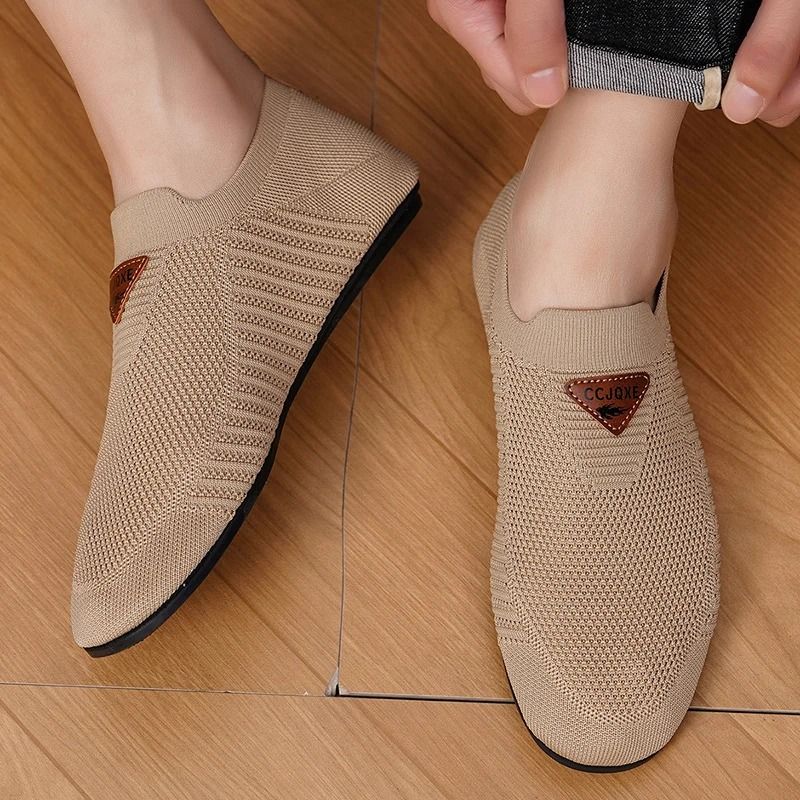 Mens Breathable Mesh Loafers Lightweight Slip On Driving Moccasins Casual Walking Shoes