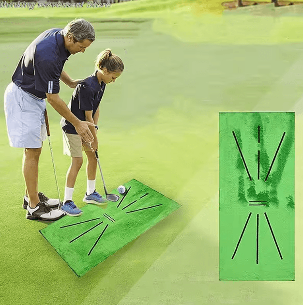 Portable Golf Practice Mat 30x60cm Non Slip Golf Hitting Mat for Indoor and Outdoor Swing Training