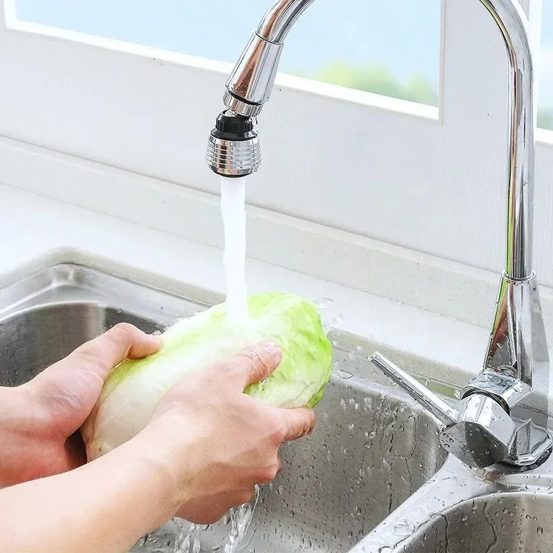 360 Rotating Kitchen Faucet Sprayer Attachment, Anti-Splash Faucet Extender with Universal Tap Nozzle