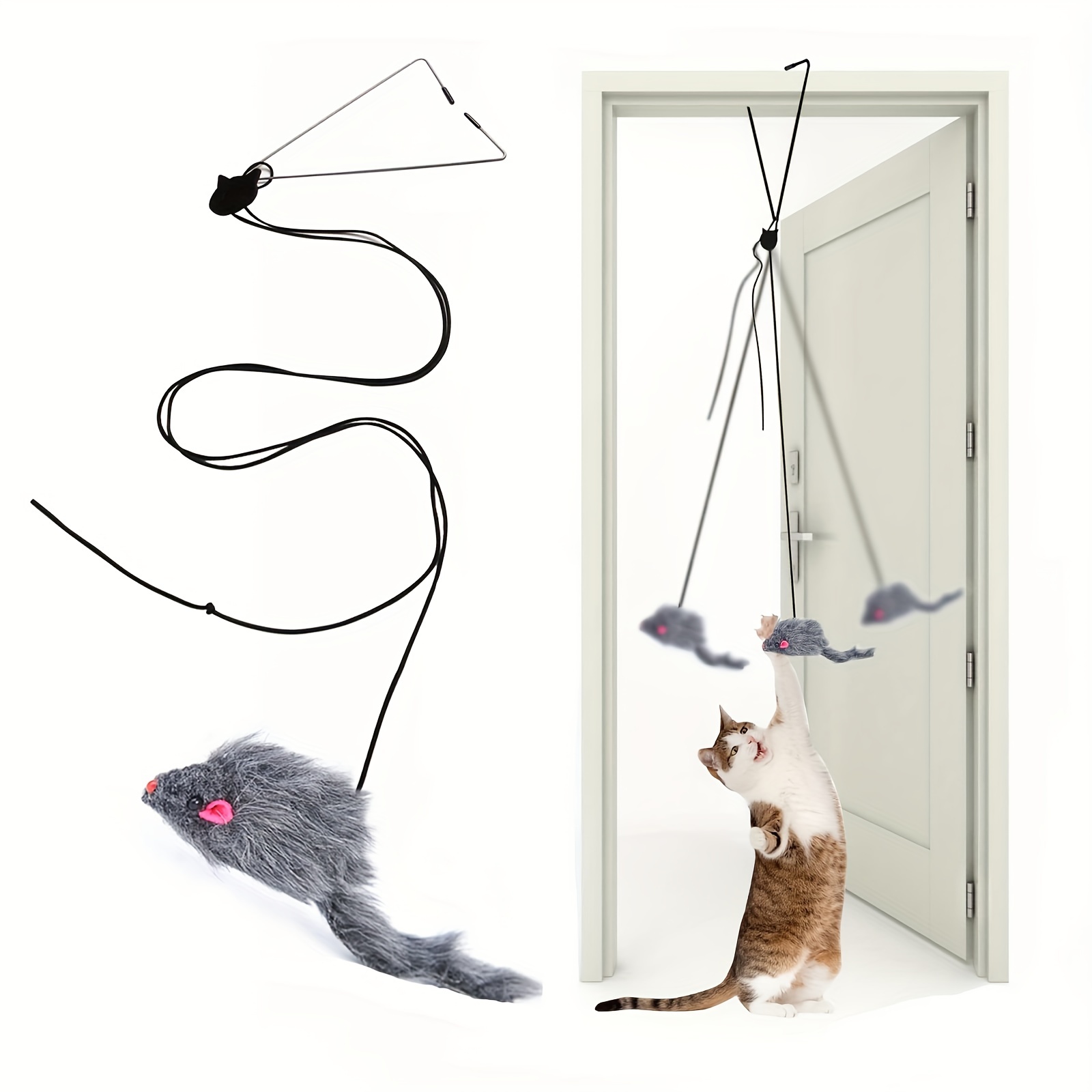 Door Hanging Cat Toy  Stress Relieving Hanging Toy for Cats, Ideal for Living Room, Kitten Entertainment