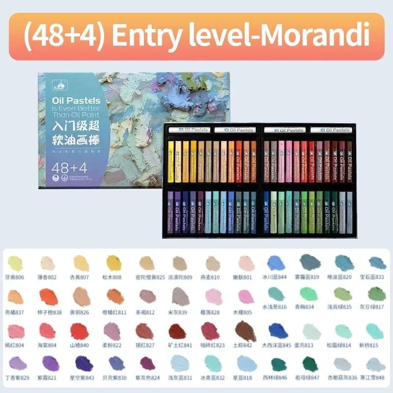 Super Soft Professional Oil Pastel Set - Vibrant Artist Grade Blending & Layering