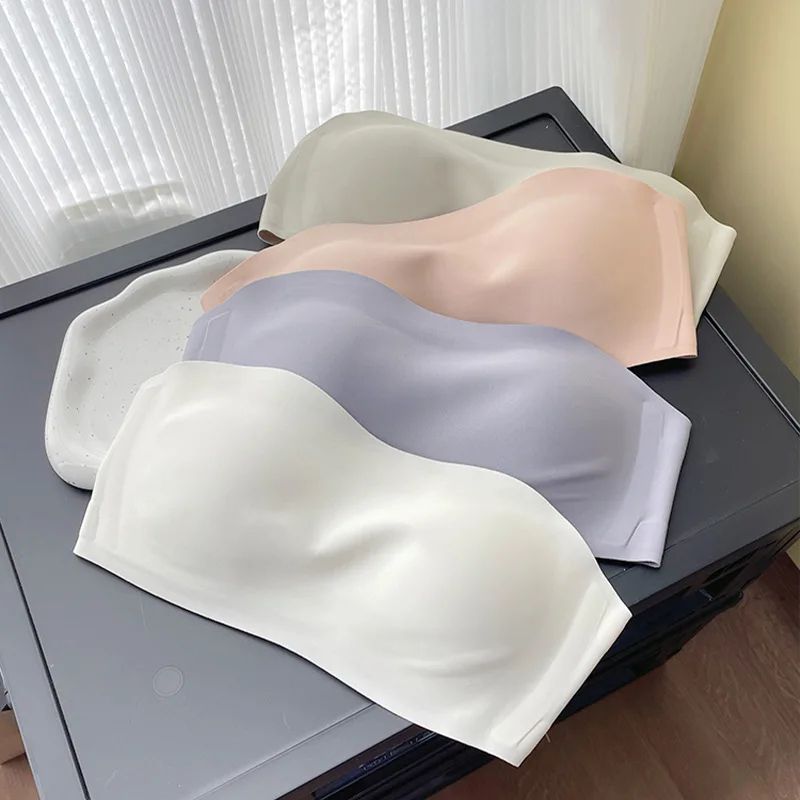 Seamless Anti-Slip Strapless Push Up Bra – Wireless Invisible Tube Top Bralette