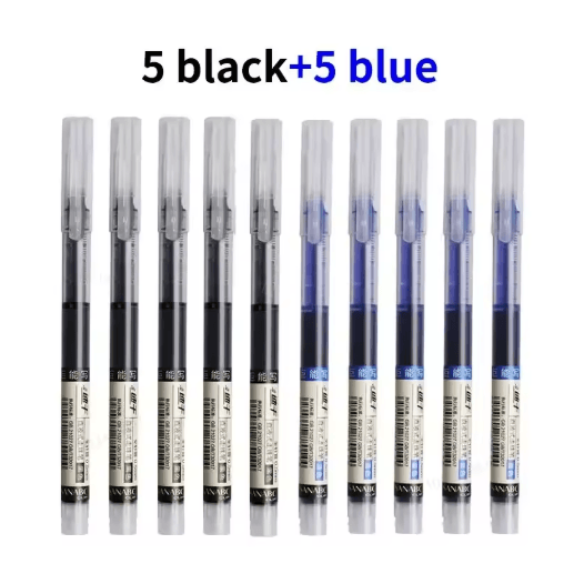 SmoothFlow Needle Tip Gel Pen Set 10PCS Precision Writing Kawaii Stationery