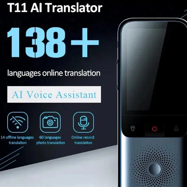 Smart Translator Device AI-Powered Voice & Image Language Translator for 138 Languages