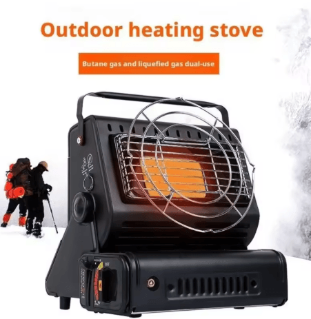 13KW Butane Camping Heater Stove High Power Survival Heating Tool with Dual Heat Source