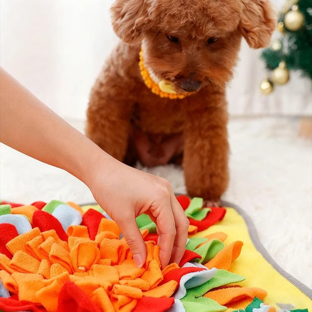 Interactive Dog Snuffle Mat and Puzzle Feeder