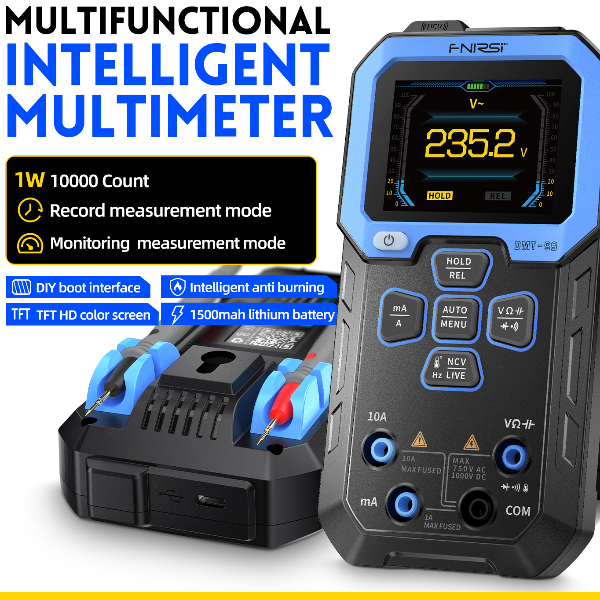 DMT Digital Multimeter True RMS, Auto Range, AC DC, Ohm, Hz, Capacitance Tester