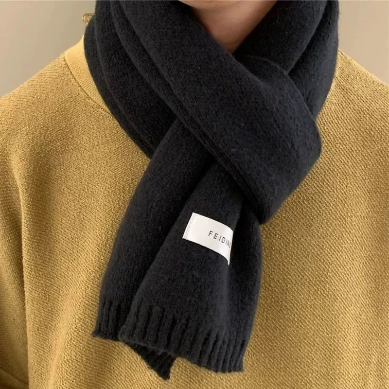 Unisex Winter Thermal Knitted Scarf