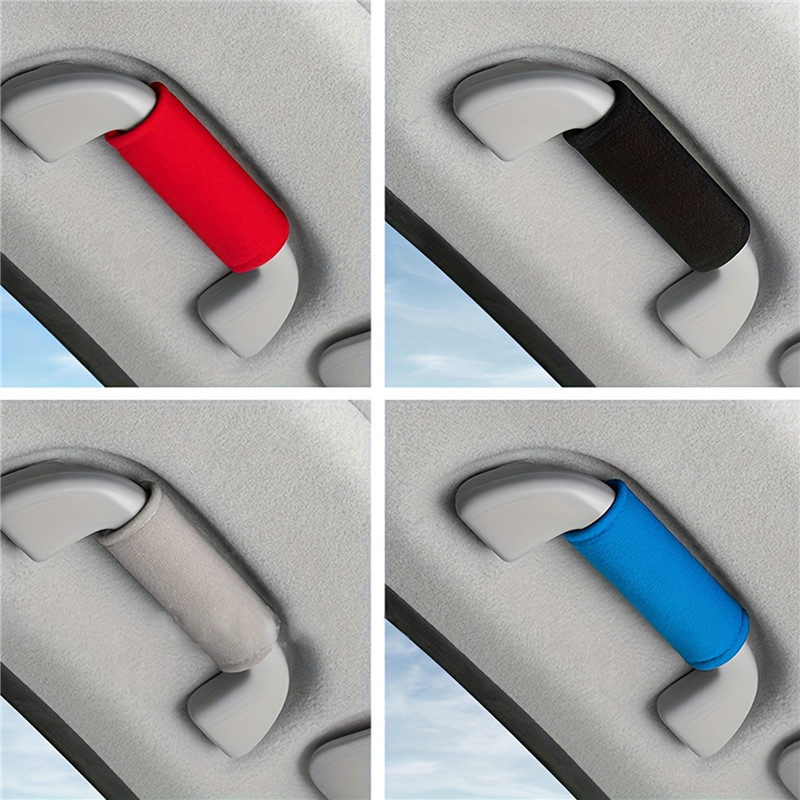 Car Roof Armrest Suede Cover – Premium Auto Interior Pull Handle Gloves Protection