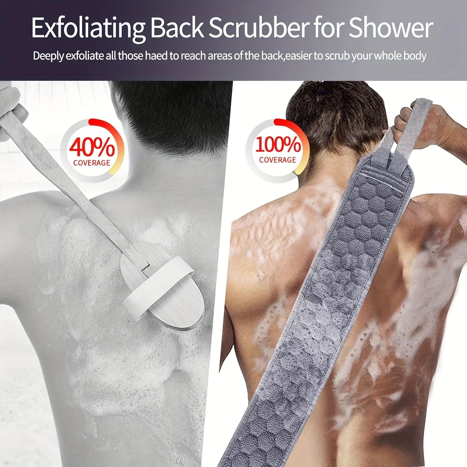 Exfoliating Body Scrubber Bath Set