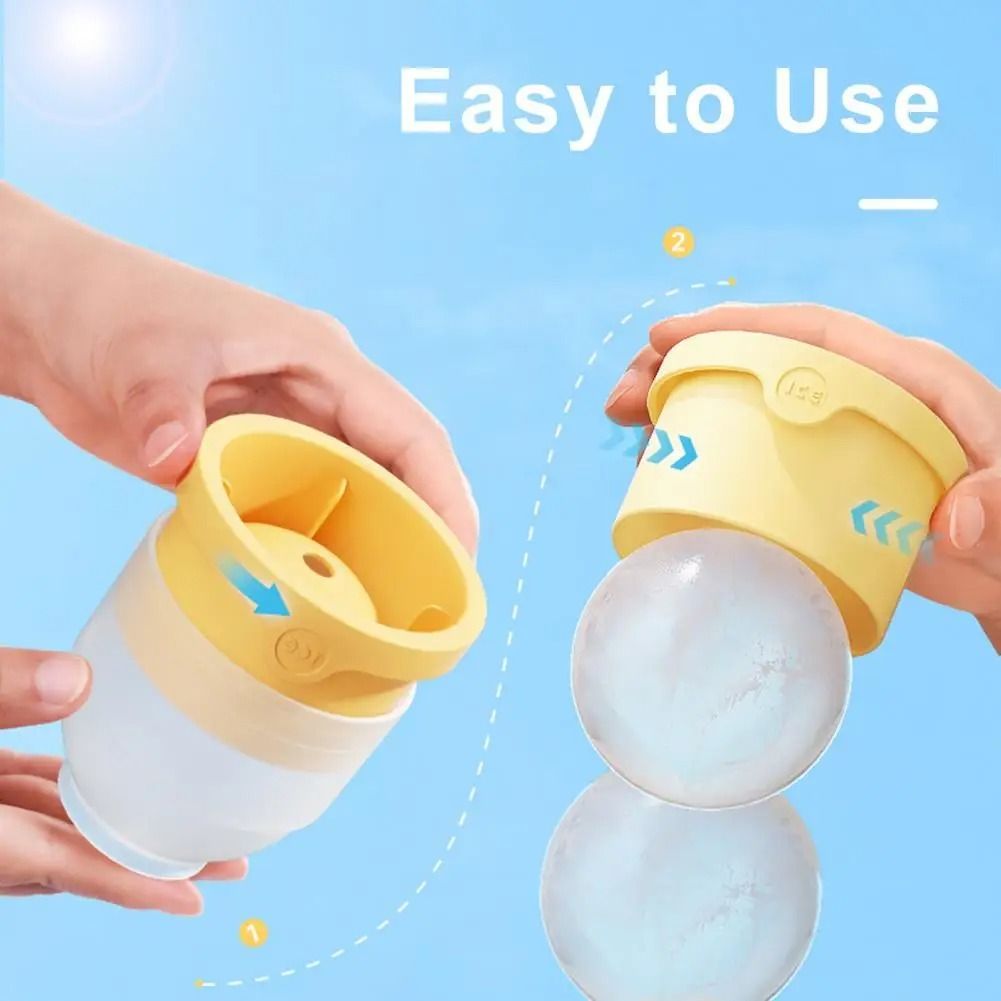 Round Silicone Ice Ball Maker Mold for Whiskey and Cocktails