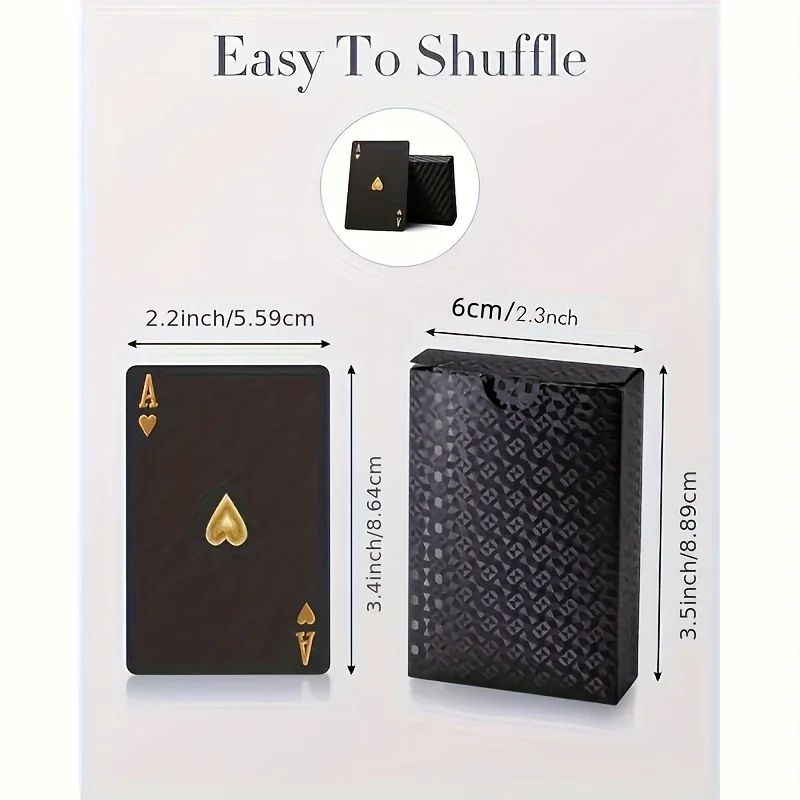 BlackGold Waterproof Playing Cards Deck