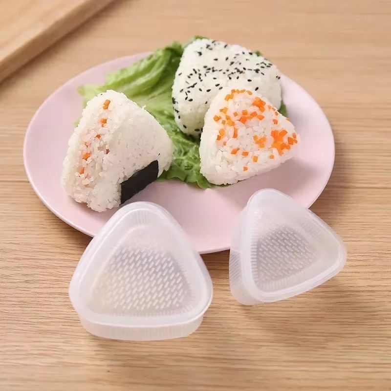 Transparent Onigiri Mold Set Japanese Rice Ball and Sushi Maker for Kids