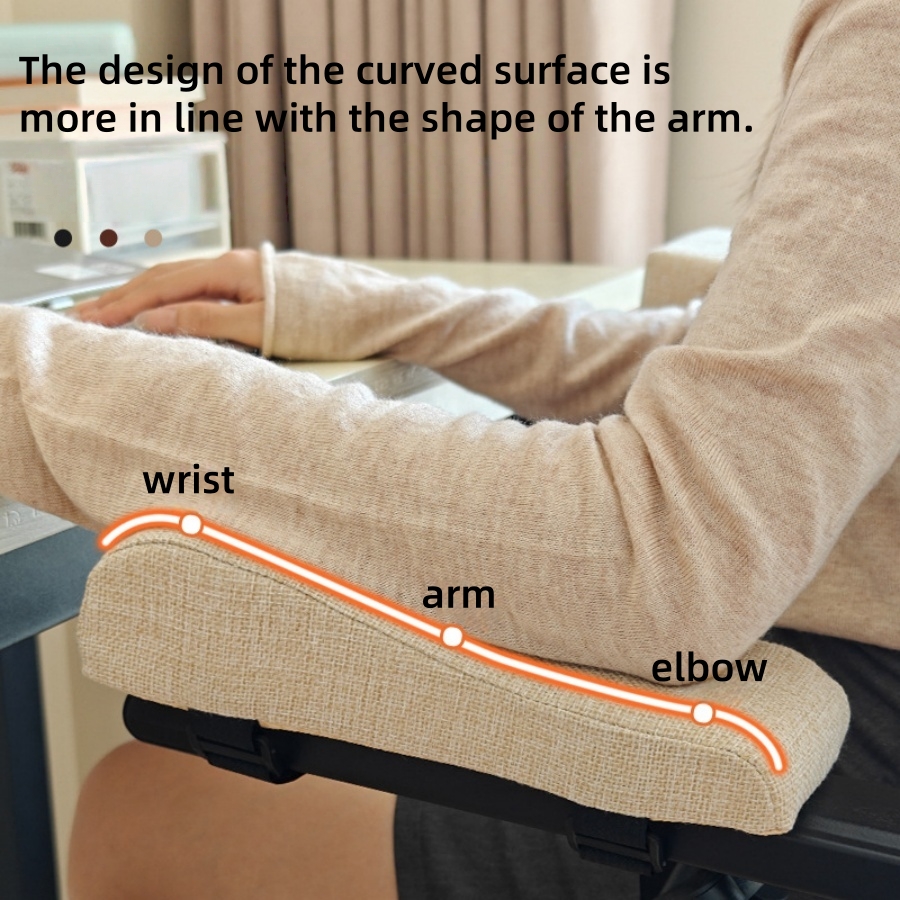 Memory Foam Arm rest Cushions for Office, Wheelchair, Gaming Chairs, Ergonomic Pressure Relief