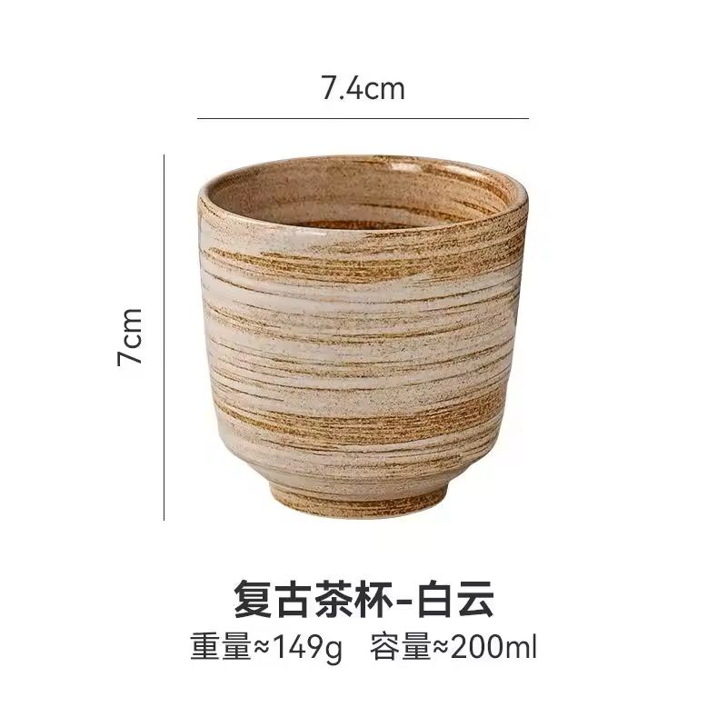 Japanese Style Hand-Painted Ceramic Tea Cup