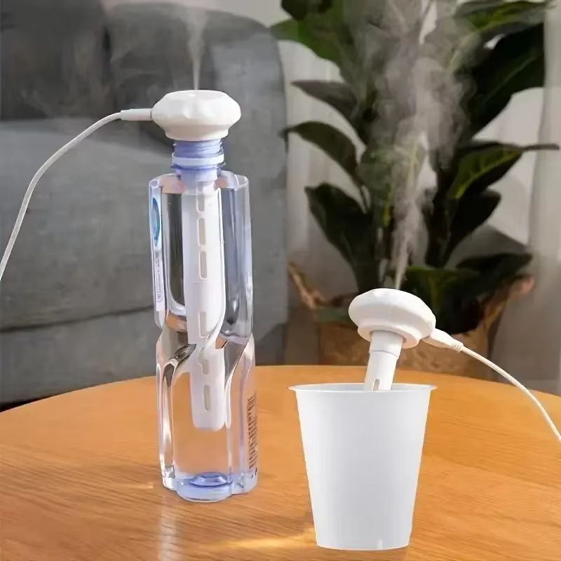 Super Quiet Portable Mist Humidifier Adjustable USB Air Moisturizer (No Bottle Needed)